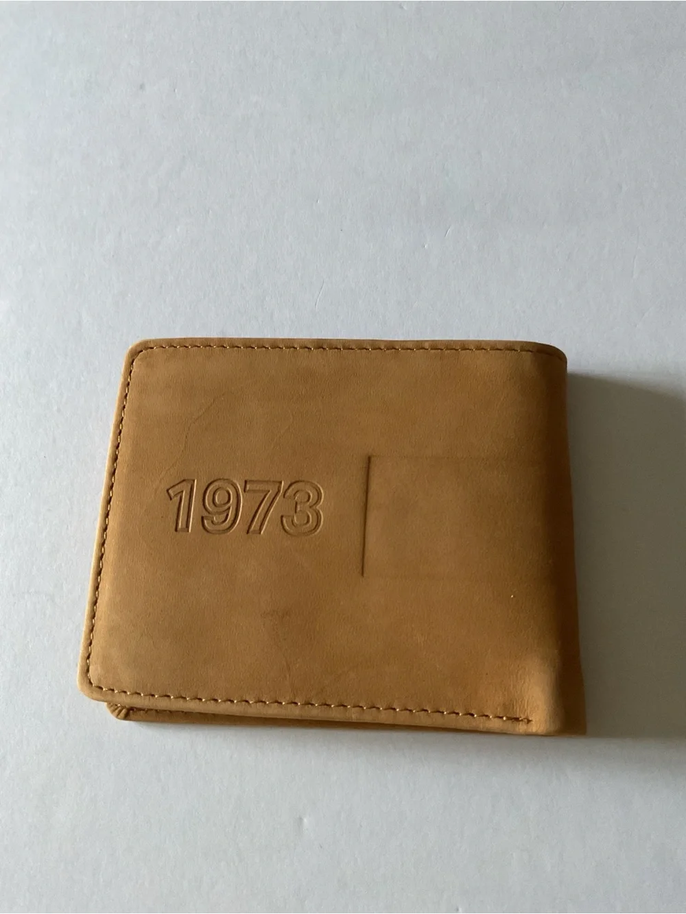TIMBERLAND WHEATLOCK NUBUCK SUEDE BIFOLD WALLET 1973 TAN NWOT